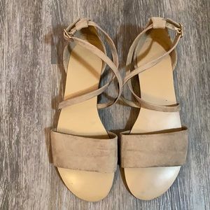 Tan forever 21 suede sandals